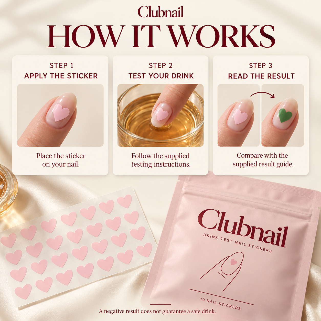 Drink Test Nail Stickers