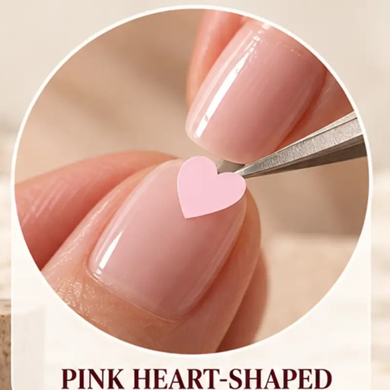Heart sticker close-up